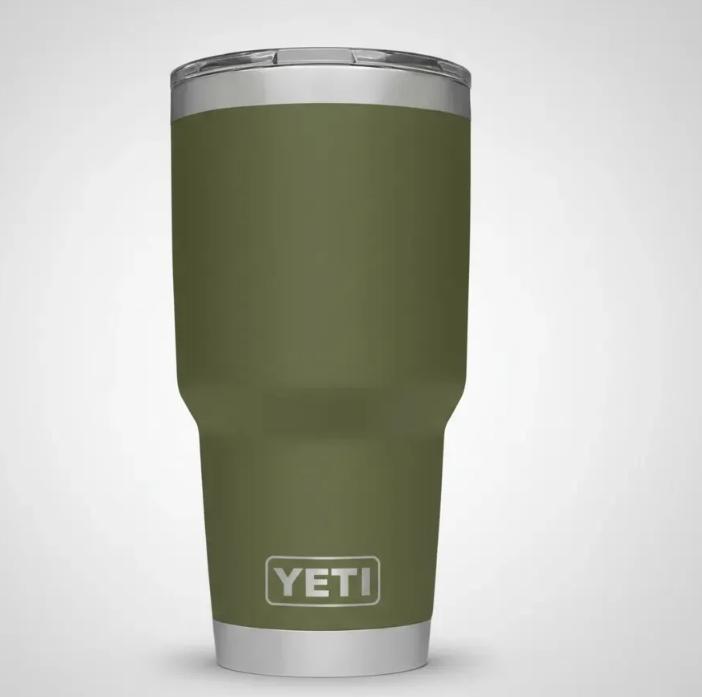 Termo Vaso Yeti Rambler 30 Oz Con Tapa Magslider Verde Musgo