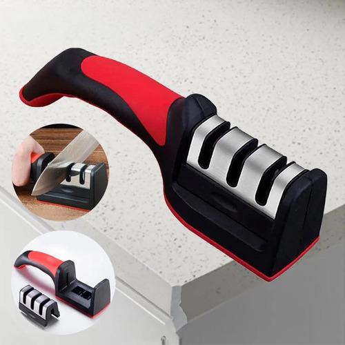 Afilador De Cuchillos Profesional Manual 3 Etapas Con Mango