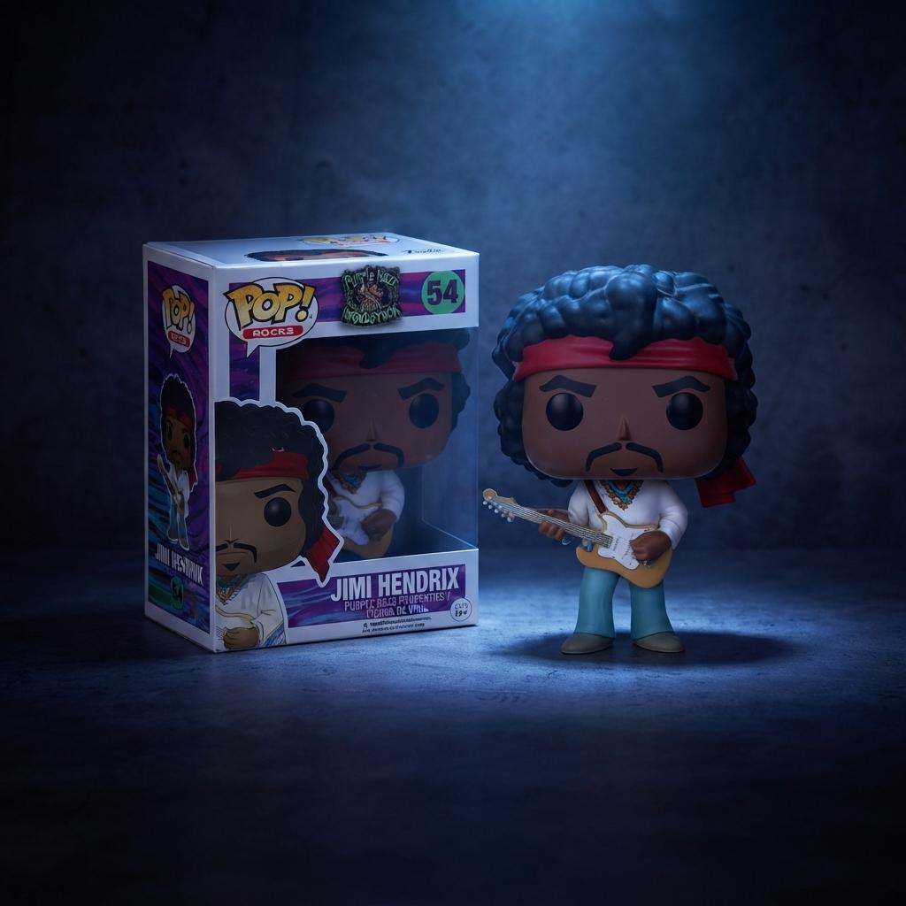 Figura Coleccionable Funko Pop! Rocks: Jimi Hendrix (Purple Haze) #54