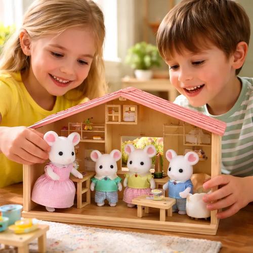 Sylvanian Families Familia Raton Blanco Marshmallow Mouse 5308