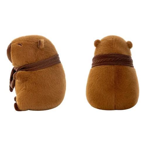 Peluche Capibara JEXTECH 90cm Bufanda Invierno Kawaii