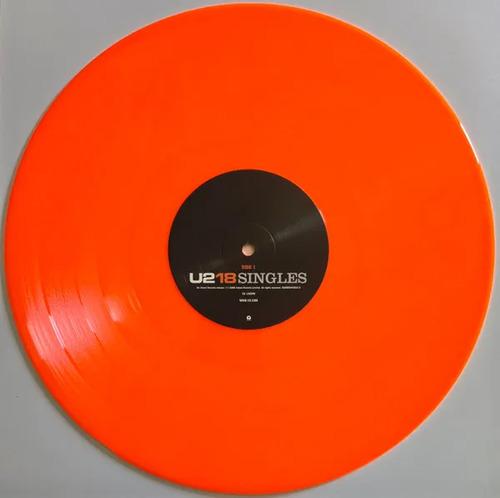 Vinyl U2 18 Singles Vinilo Color Naranja Neon 2lp Nuevo