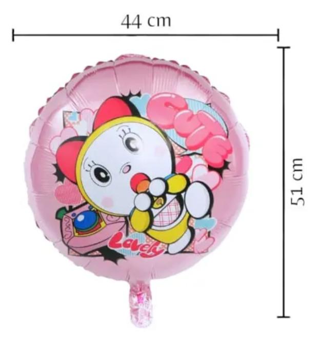 Set De 5 Globos Metalicos Dorami Doraemon Fiesta Decoracion