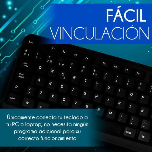 Teclado USB Ele-Gate TC01 105 Teclas QWERTY Negro Español Buena Calidad