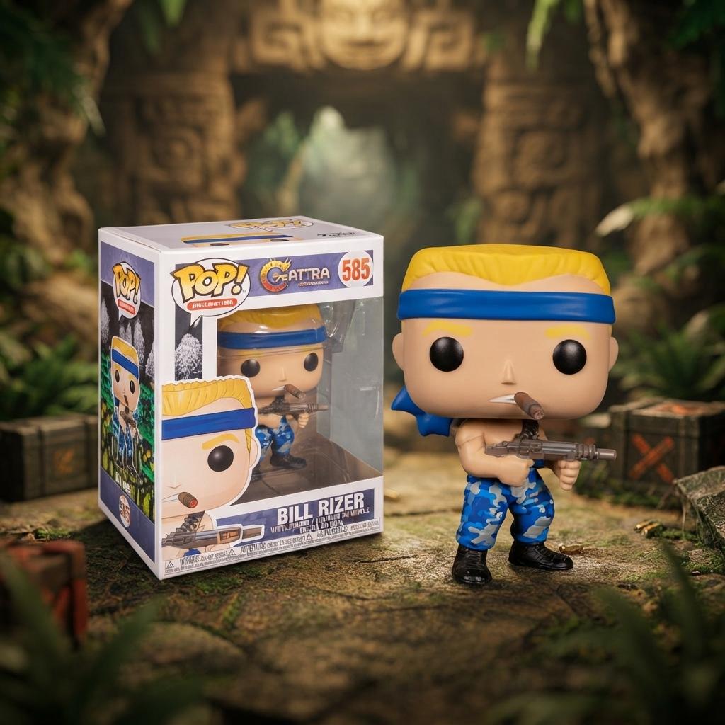 Figura Coleccionable Funko Pop Bill Rizer 585 Contra Games