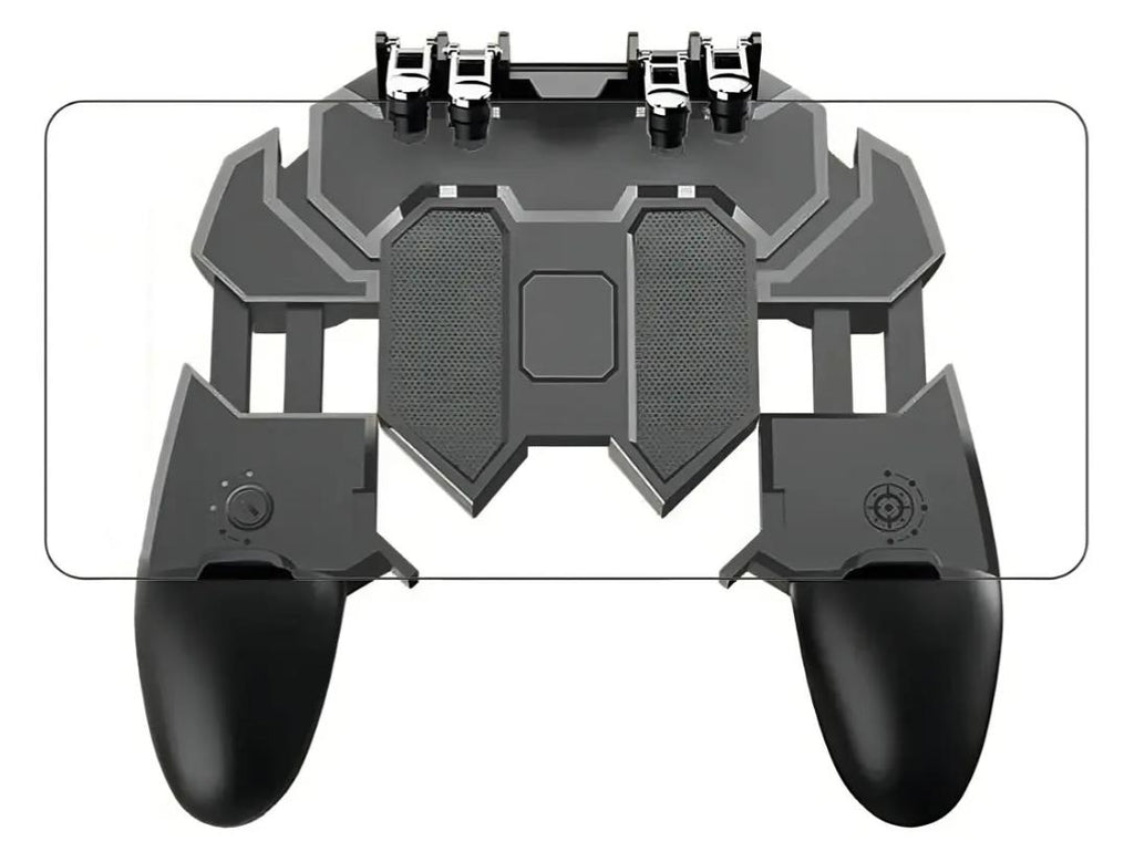 Control Mando Mecanico Android 4 Gatillos Pubg Freefire Color Negro Ele-Gate MUY UTIL PARA DIVERSOS JUEGOS
