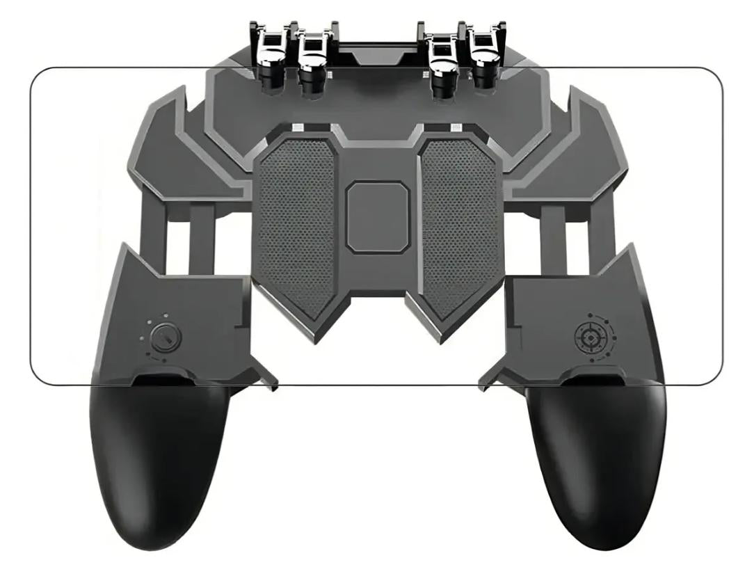 Control Mando Mecanico Android 4 Gatillos Pubg Freefire Color Negro Ele-Gate MUY UTIL PARA DIVERSOS JUEGOS