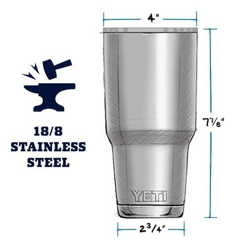 Yeti Vaso Térmico De 30 Oz Con Tapa Clásica color Negro