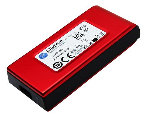 Ssd Externo Kingston Xs1000r 1tb Usb 3.2 Gen 2 Rojo