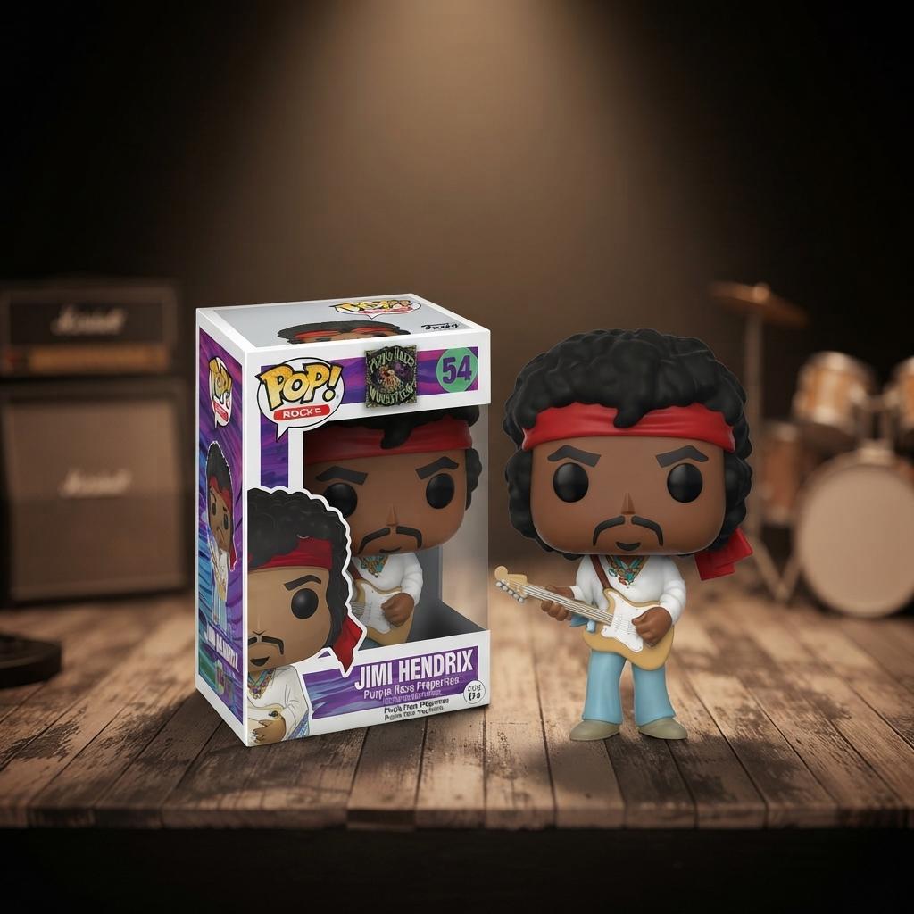 Figura Coleccionable Funko Pop! Rocks: Jimi Hendrix (Purple Haze) #54