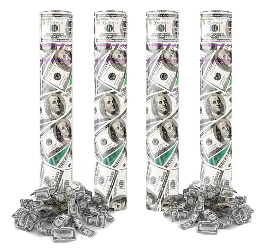 Bazuca Cañon Billetes Lanzador Confeti Dolares Divertido
