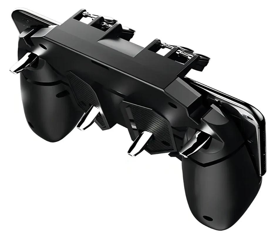 Control Mando Mecanico Android 4 Gatillos Pubg Freefire Color Negro Ele-Gate MUY UTIL PARA DIVERSOS JUEGOS
