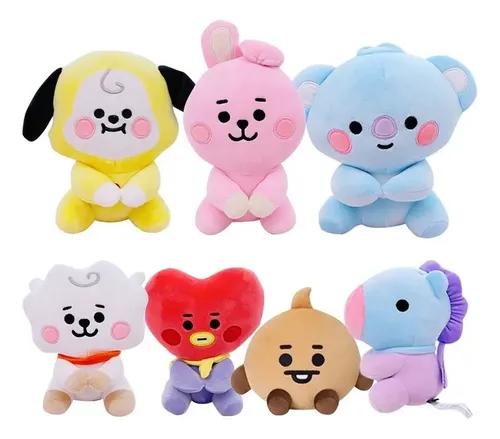 Set De 7 Peluches Bt21 Bts Kpop Coleccionables