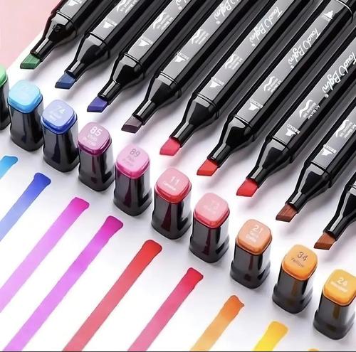 24 Plumones Marcadores Touch Doble Punta Set Dibujo Arte