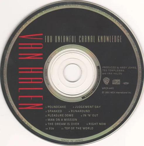 Van Halen For Unlawful Carnal Knowledge Cd Japan Obi Strip