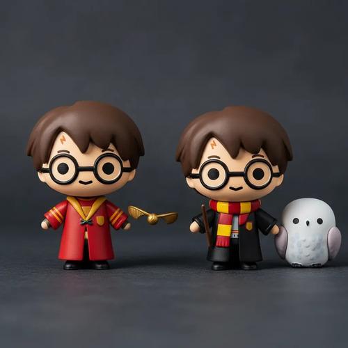 Set 2 Figuras Harry Potter Quidditch Y Hedwig Spin Master