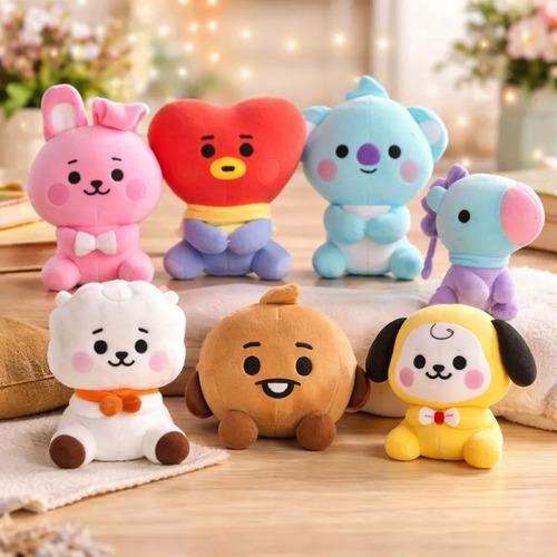Set De 7 Peluches Bt21 Bts Kpop Coleccionables