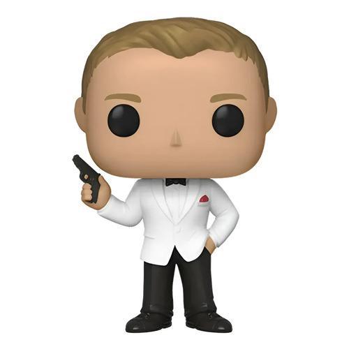 Figura Coleccionable Funko Pop James Bond White Tux 518 Gold