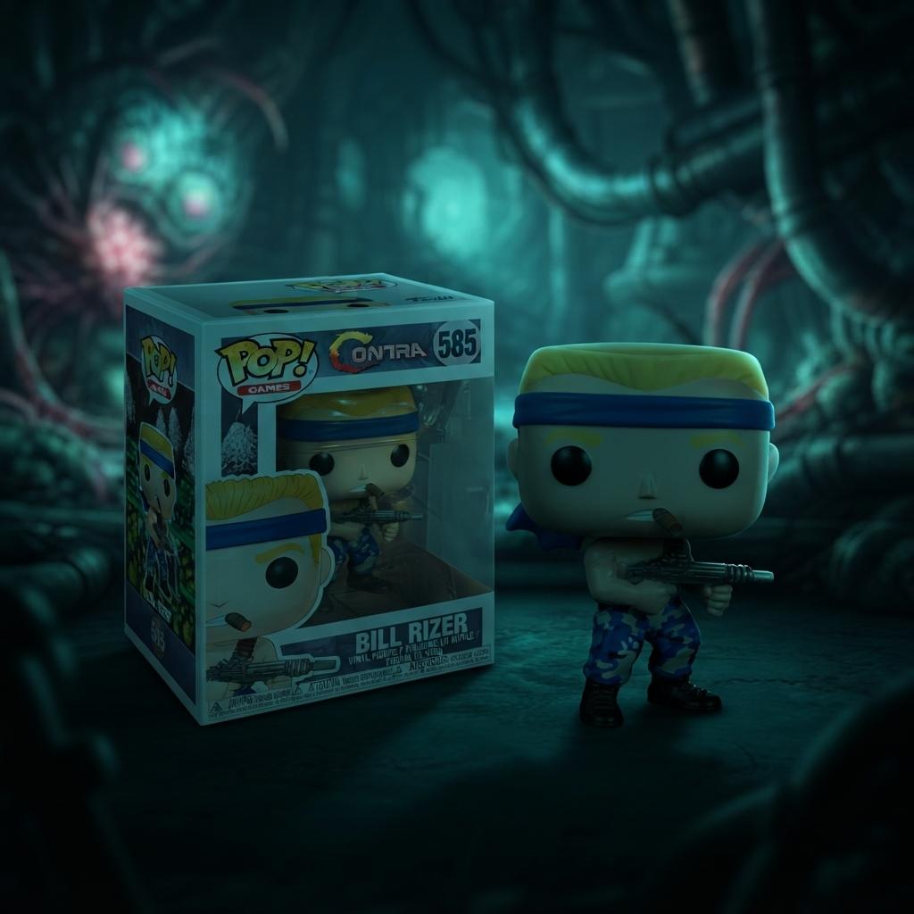 Figura Coleccionable Funko Pop Bill Rizer 585 Contra Games