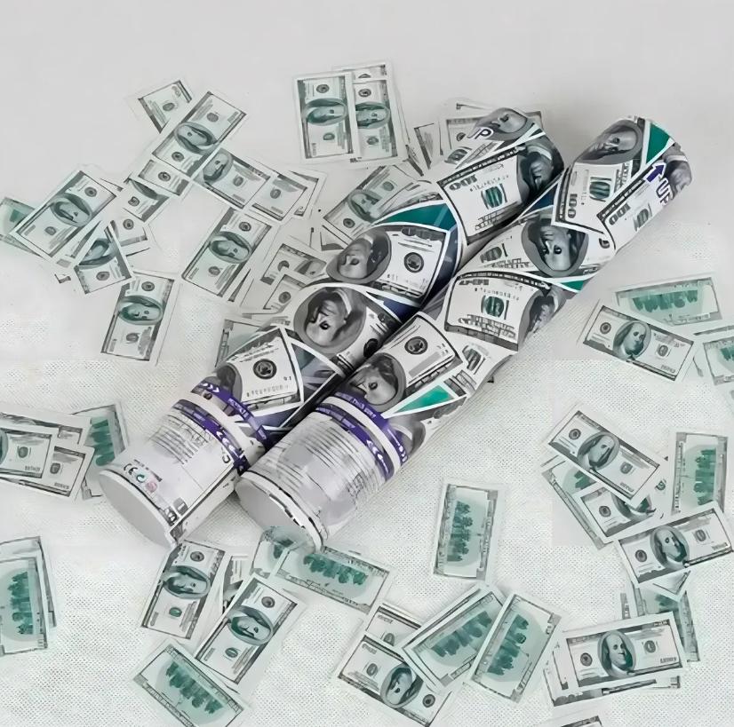 Bazuca Cañon Billetes Lanzador Confeti Dolares Divertido