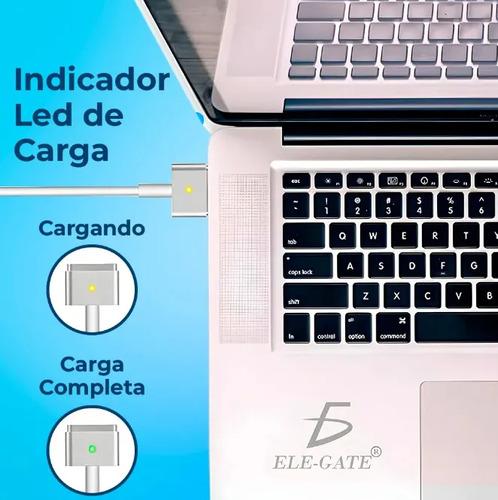 Cargador MacBook Pro 85W MagSafe 2 Tipo T ELE-GATE Carga Rapida Uso Rudo