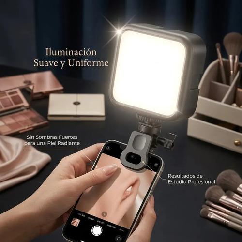 Luz Led Recargable Con Clip Para Celular Y Videollamadas 60 Leds Con Clip Universal