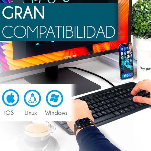 Teclado USB Ele-Gate TC01 105 Teclas QWERTY Negro Español Buena Calidad