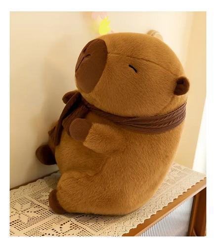 Peluche Capibara JEXTECH 90cm Bufanda Invierno Kawaii