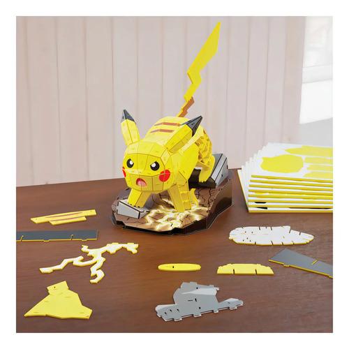 Rompecabezas 4D de Pikachu para Armar de Pokémon, Kit de Construcción 4D Build para Coleccionistas y Fans Adultos