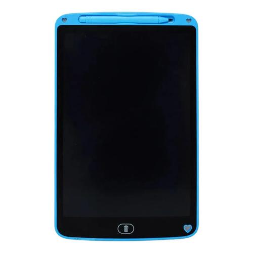 Pizarra Mágica LCD 12 Pulgadas con Marco Azul, Tableta de Escritura y Dibujo Infantil Juvenil, Pantalla a Color Reutilizable y Borrable para Grafiti, Ilustración, Tareas y Regalo, Creatividad Marthing