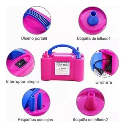 Bomba Eléctrica Inflar Globos Casa De Fiesta XR668 Doble Boquilla