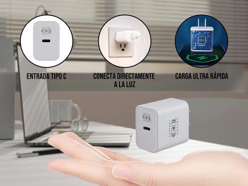 Turbo Cargador De Carga Rápida Tipo C 20w Cable Tipo c  Color Blanco