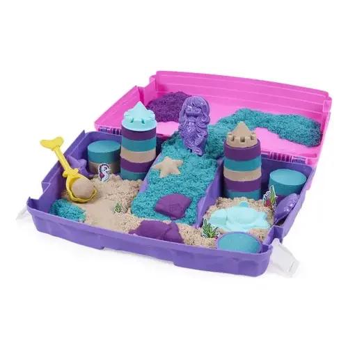 Kinetic Sand Set De Arena Cinetica Plegable Maletin Portatil Con Moldes Spin Master