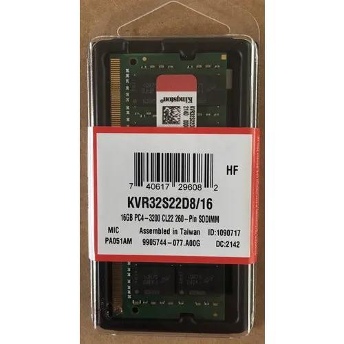 Memoria Ram Kingston Ddr4 16gb 3200mhz 260 Pin Para Laptop SODIMM