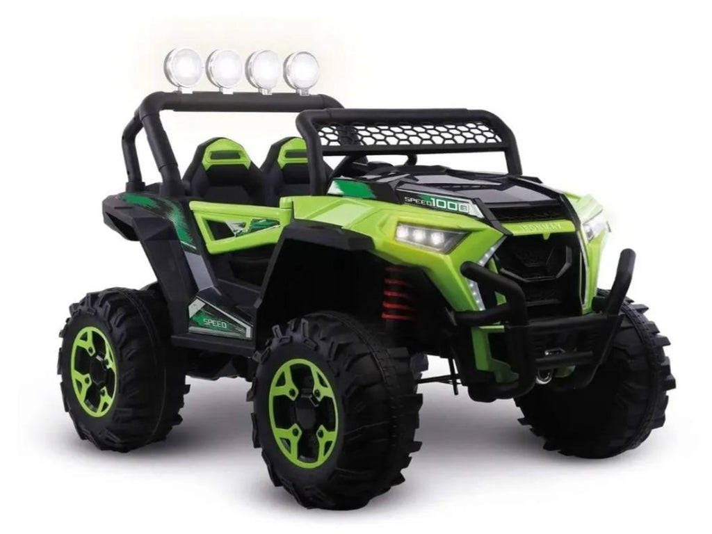 Buggy Rally Wheels Verde | Montable Eléctrico con Control Remoto