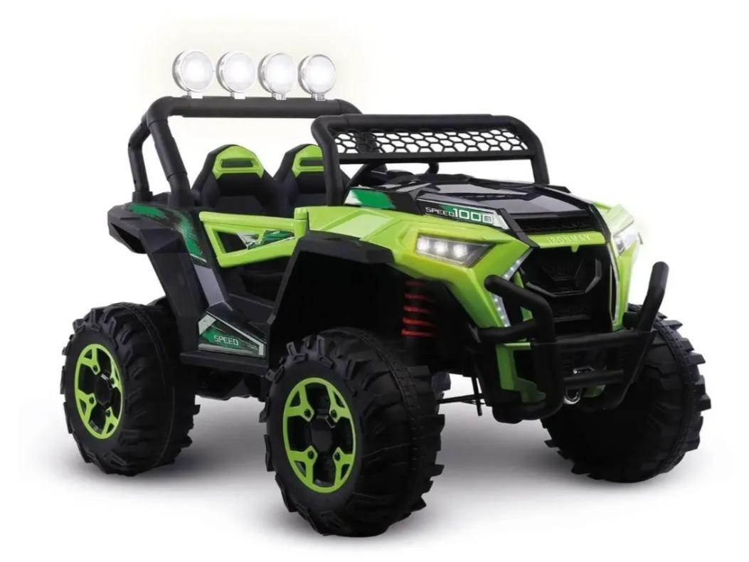 Buggy Rally Wheels Verde | Montable Eléctrico con Control Remoto