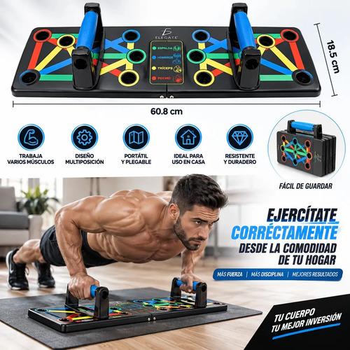 Tabla Para Lagartijas Push Up Barras Flexiones Ejercicio Gym Crossfit Entrenamiento Pecho Hombro Espalda Triceps Ele Gate