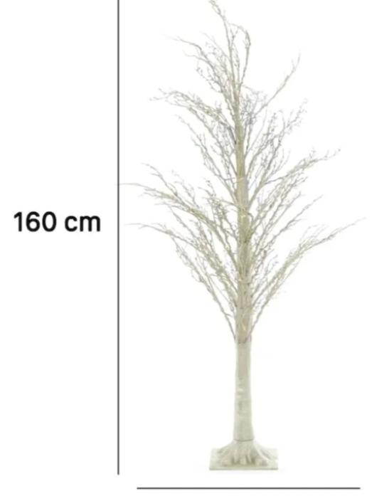 Pino Navideño Abedul Luminoso Decoracion Con Ramas Led 160cm