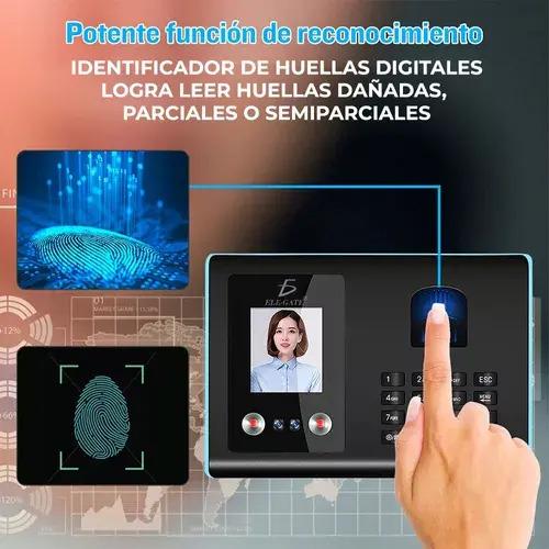 Reloj Checador Biométrico Reconocimiento Facial Y Huella Ele