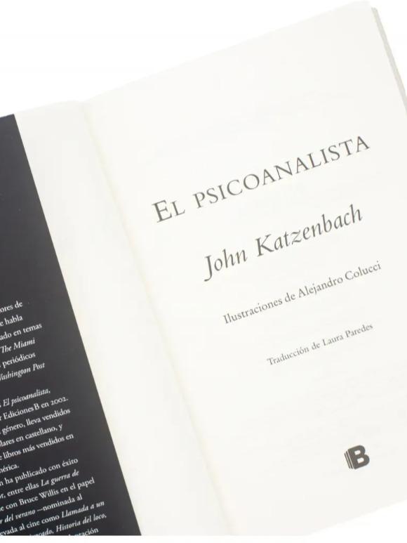 El psicoanalista - Katzenbach, John - Ediciones B - Tapa Dura