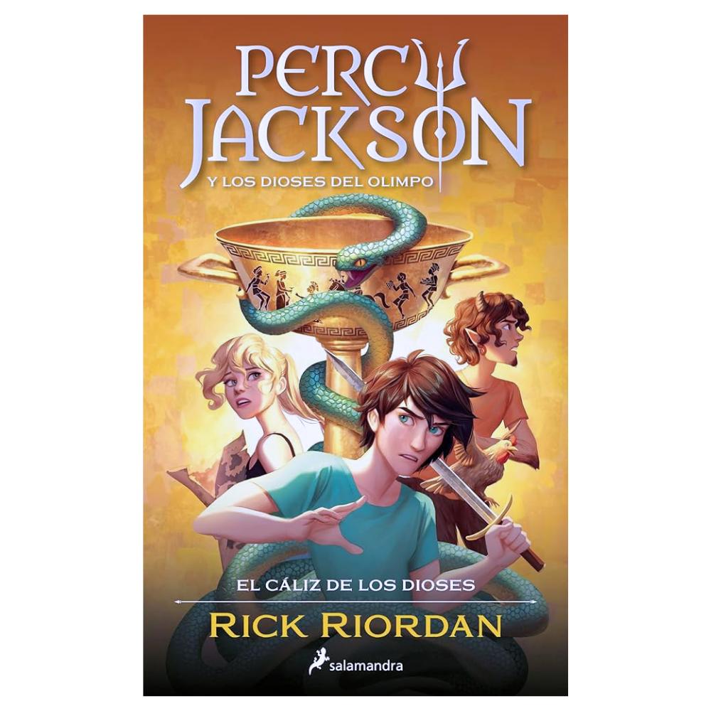 Libro Novela Infantil Percy Jackson y los Dioses del Olimpo: El Cáliz de los Dioses | Libro 6 Autor Rick Riordan