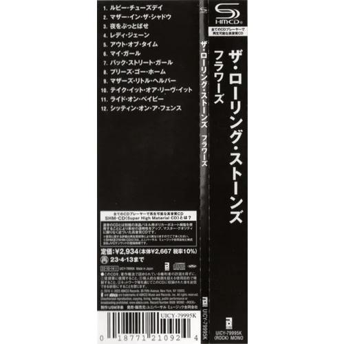 The Rolling Stones Flowers CD Japonés Mini LP SHM-CD Con Obi
