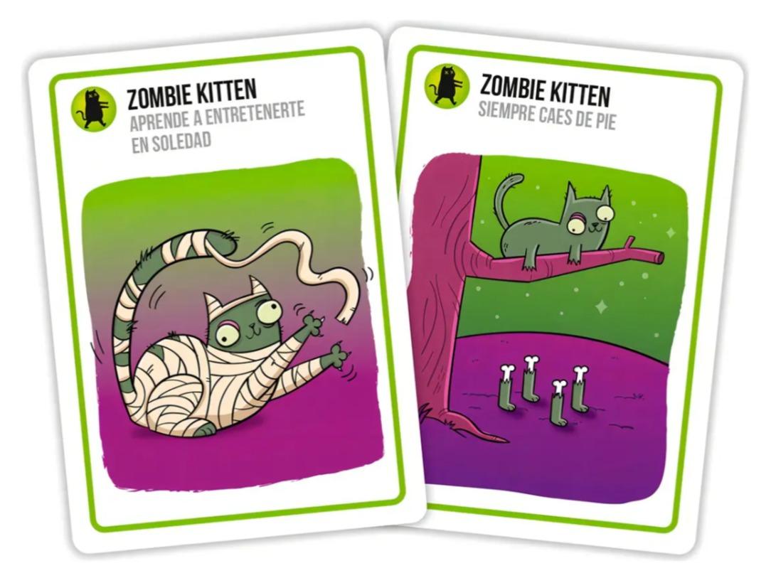 Juego De Mesa ECG-ZOMB-6 Zombie Kittens en Español 7+ Exploding Kittens