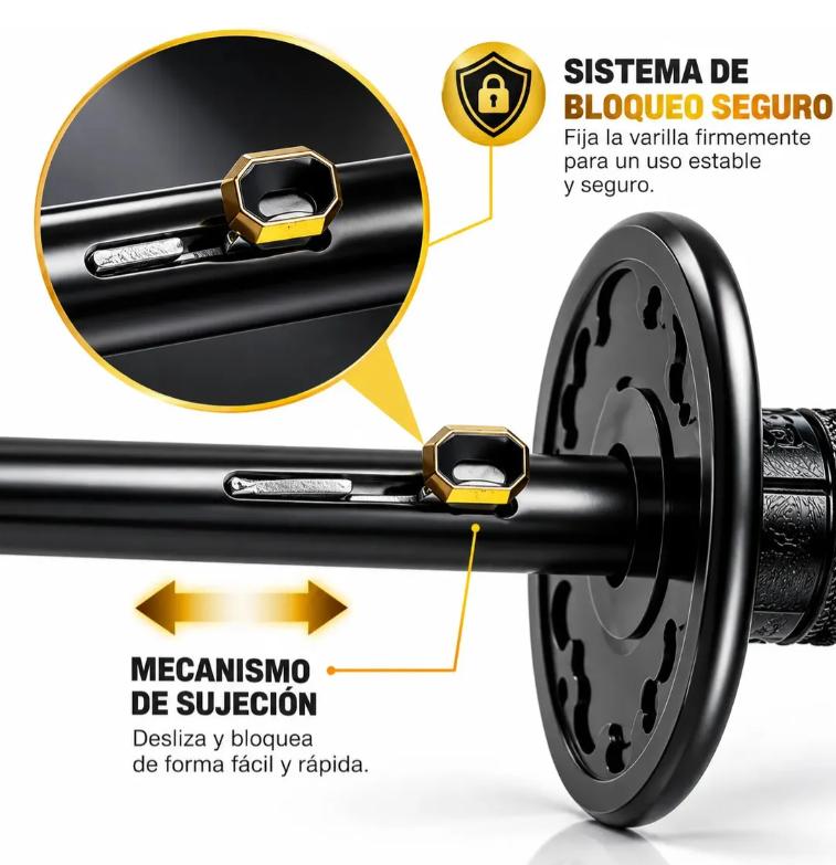 Sombrilla Katana Paraguas Samurai Estilo Demon Slayer Tela Chunya Alta Densidad Resistente Lluvia Sol Color Negro Ele-Gate