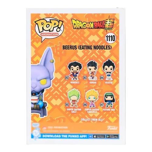 Funko Pop Bills Comiendo Noodles #1110 Dragon Ball Super Exclusivo