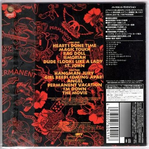 Cd Aerosmith Permanent Vacation Edicion Japonesa Shm-cd Obi