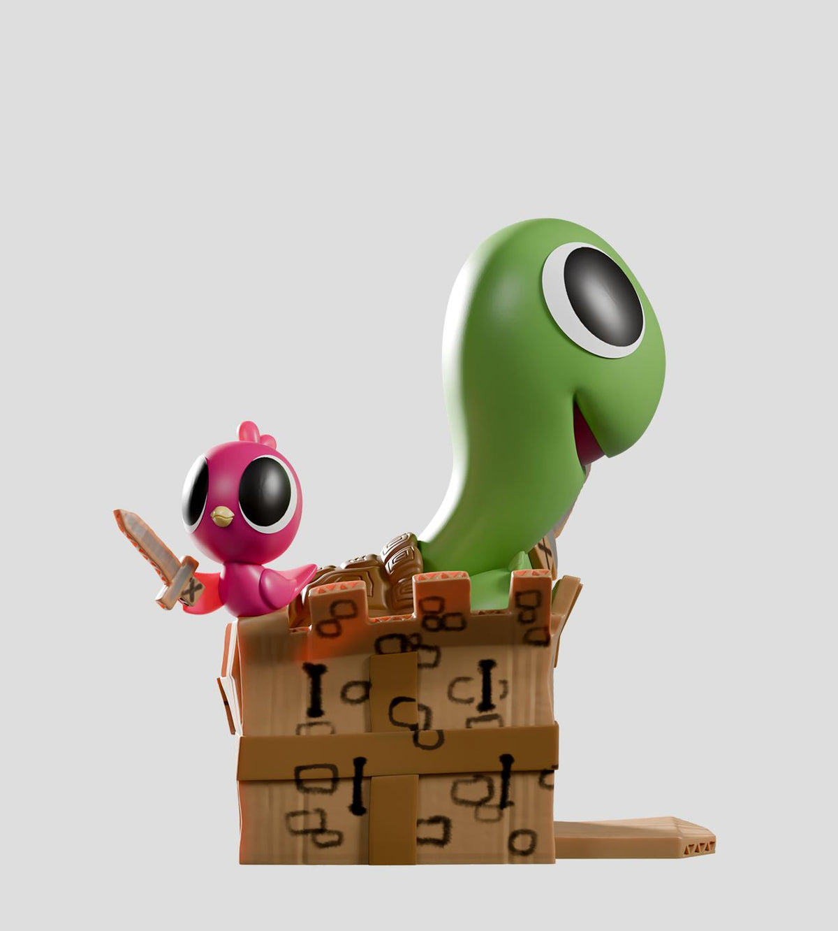 Figura de Colección Blind Box Box Turtle & Bird Series (Kaleidos Creative / Caja Sorpresa)