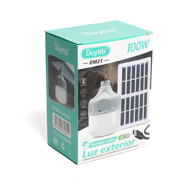 Lámpara LED de Emergencia Recargable USB o Panel Solar - imagen 6