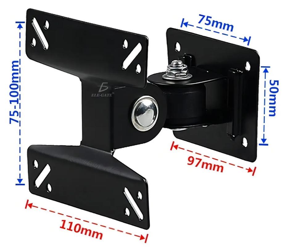 Soporte Articulado Ele-Gate para TV y Monitor de 14–24” Negro HOLD.28