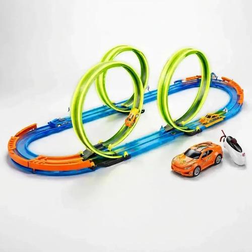 Pista De Carros Electrica Con Doble Loop Y Control
